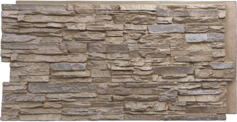 Ekena Millwork لوحة حجرية مزيفة من إيفرستون كانيون ريدج، 45 3/4" عرض × 24 1/2" ارتفاع × 1 1/4" عمق، لون روكوال - Image 1